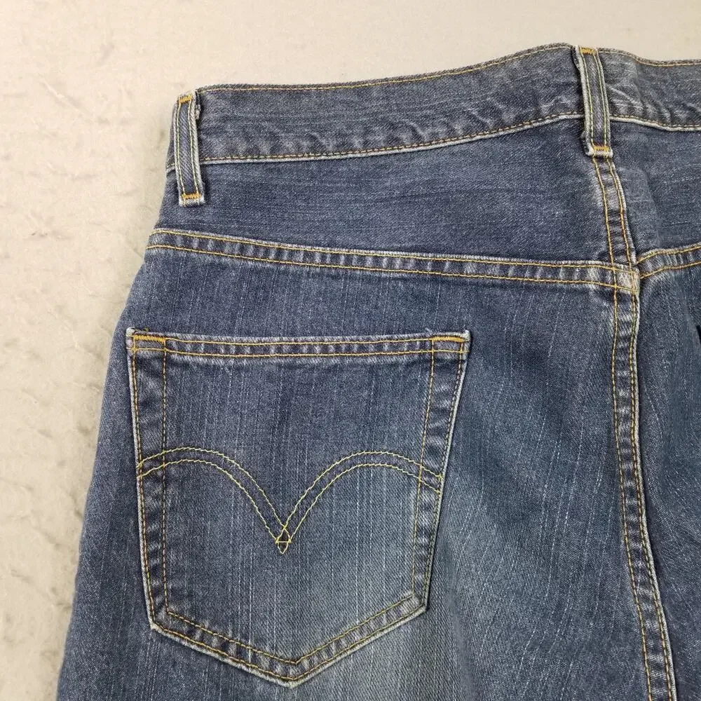 Levis 559 Relaxed Straight Jeans Mens 34x32 Blue Medium Wash 100% Cotton Denim‎